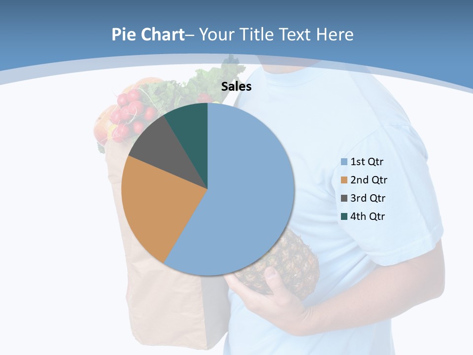 Isolated Smiling Bag PowerPoint Template
