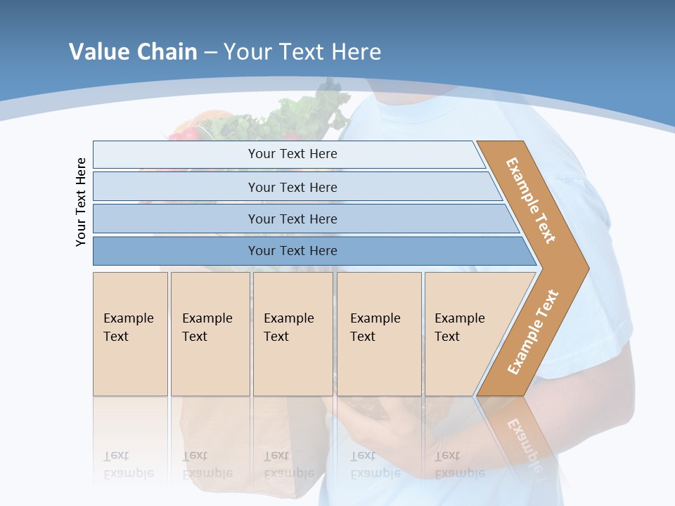Isolated Smiling Bag PowerPoint Template