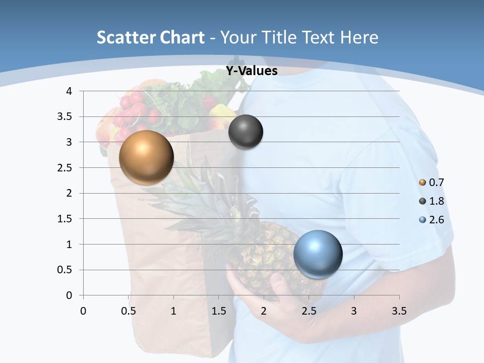 Isolated Smiling Bag PowerPoint Template