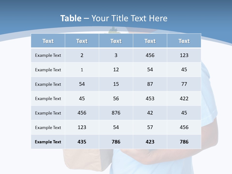 Isolated Smiling Bag PowerPoint Template