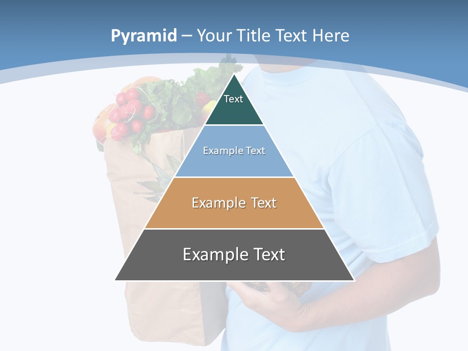 Isolated Smiling Bag PowerPoint Template