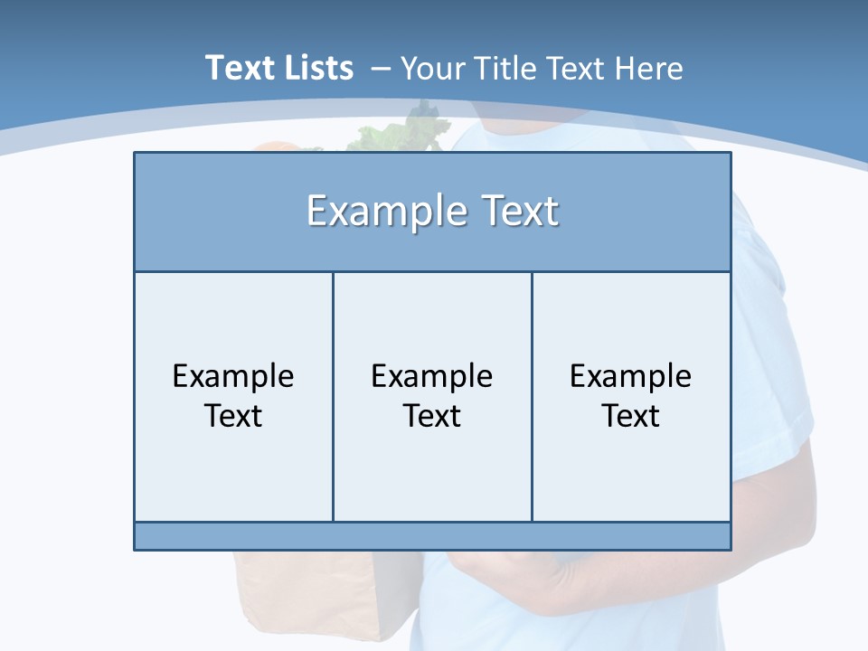 Isolated Smiling Bag PowerPoint Template