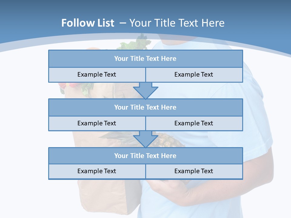 Isolated Smiling Bag PowerPoint Template