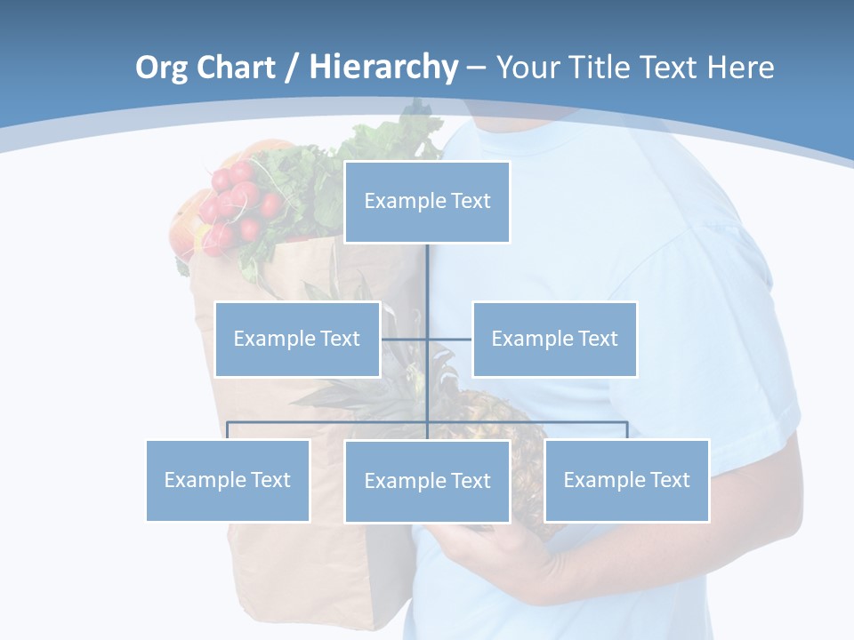 Isolated Smiling Bag PowerPoint Template