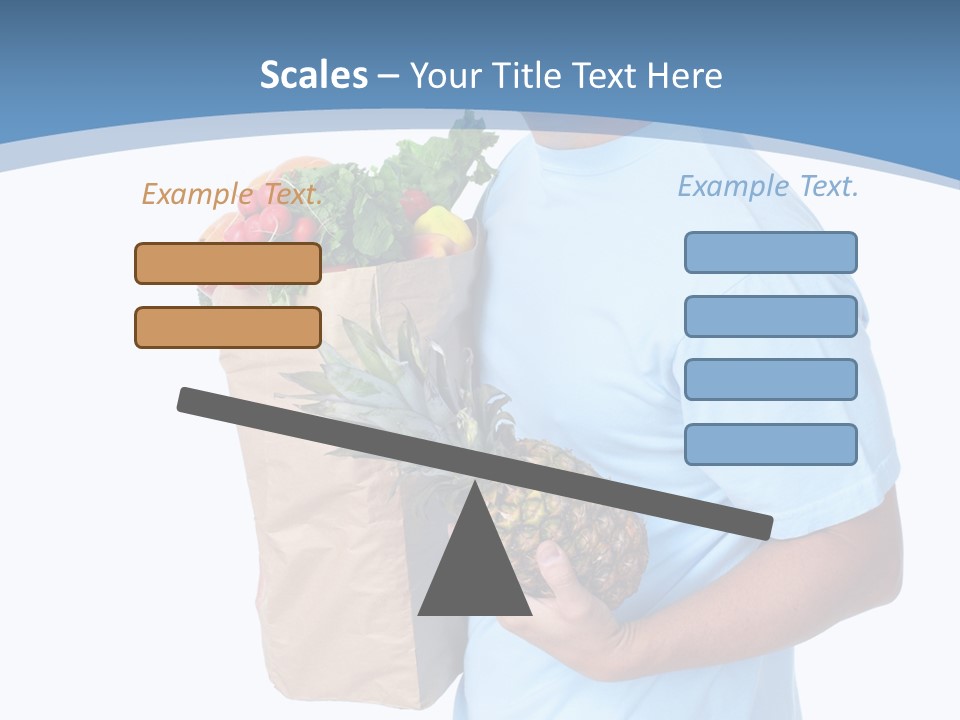 Isolated Smiling Bag PowerPoint Template