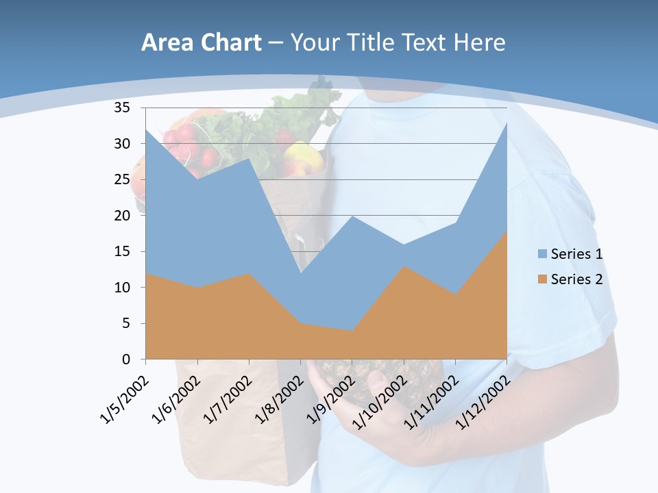 Isolated Smiling Bag PowerPoint Template