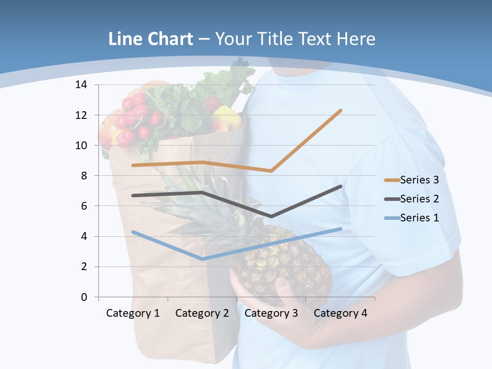 Isolated Smiling Bag PowerPoint Template