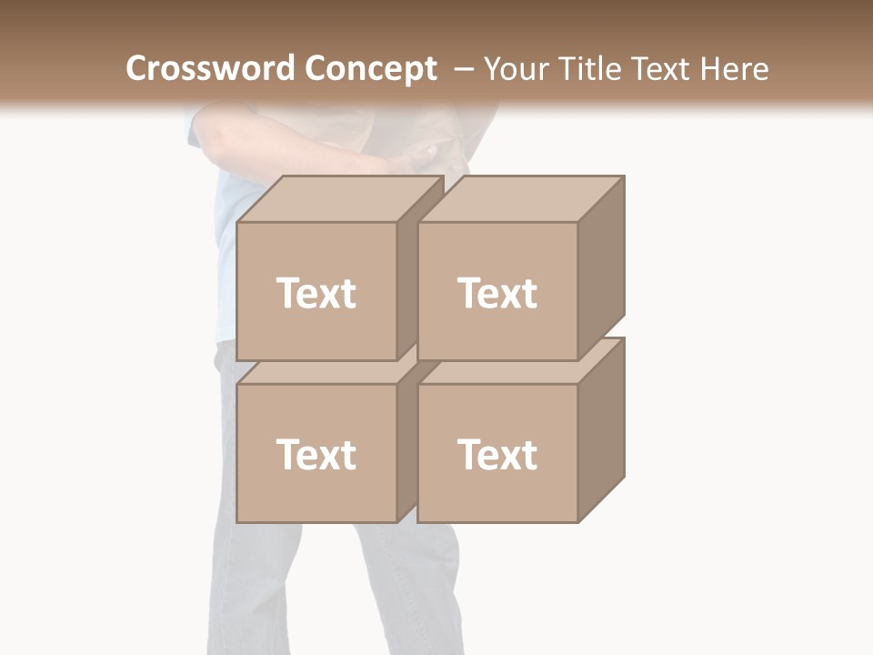 Mall People Bag PowerPoint Template