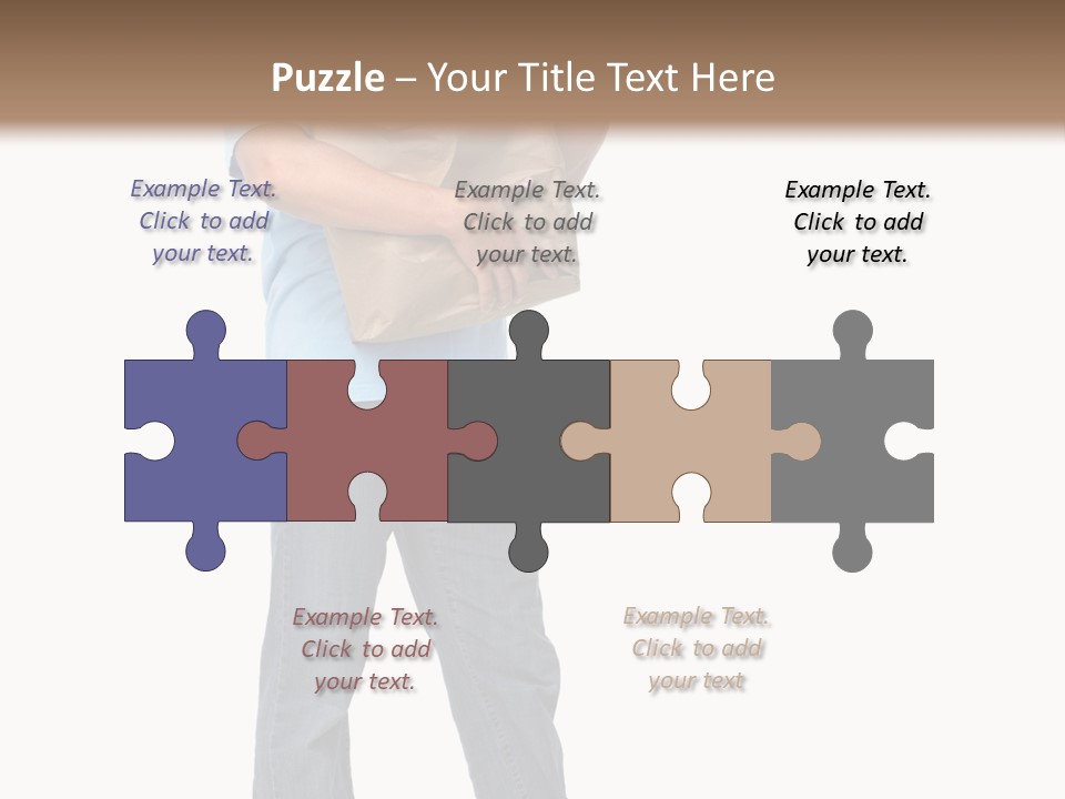 Mall People Bag PowerPoint Template