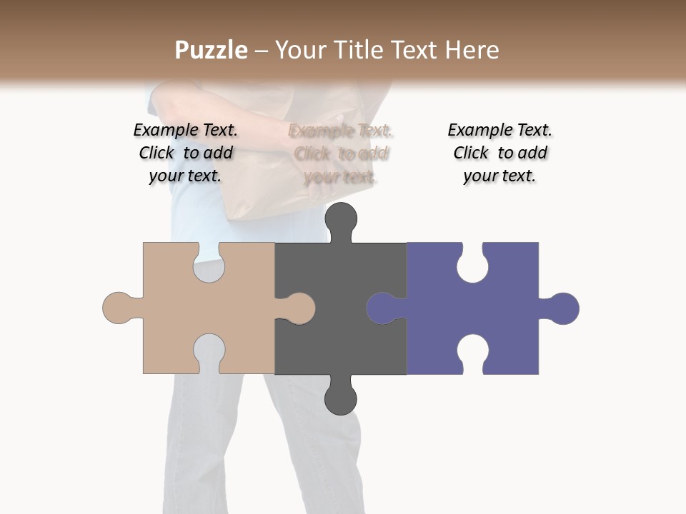 Mall People Bag PowerPoint Template