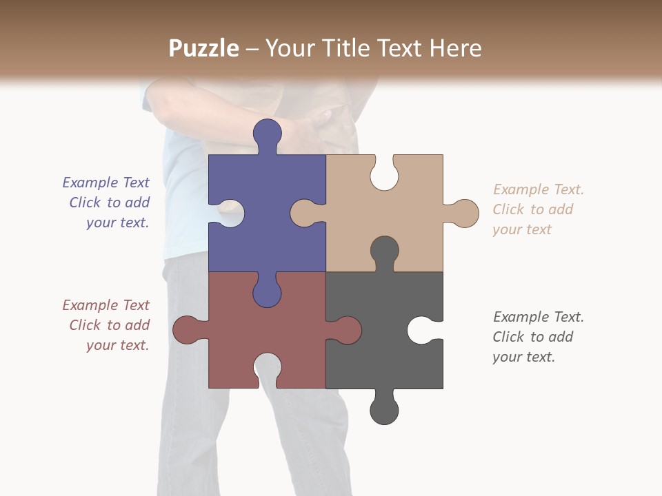 Mall People Bag PowerPoint Template