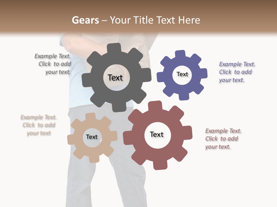 Mall People Bag PowerPoint Template