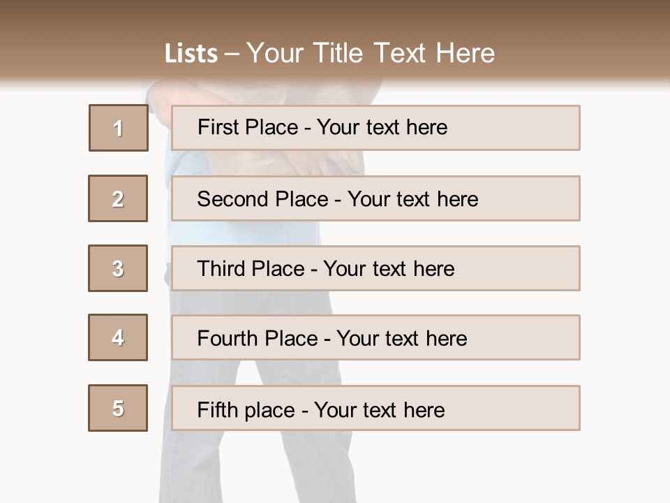 Mall People Bag PowerPoint Template