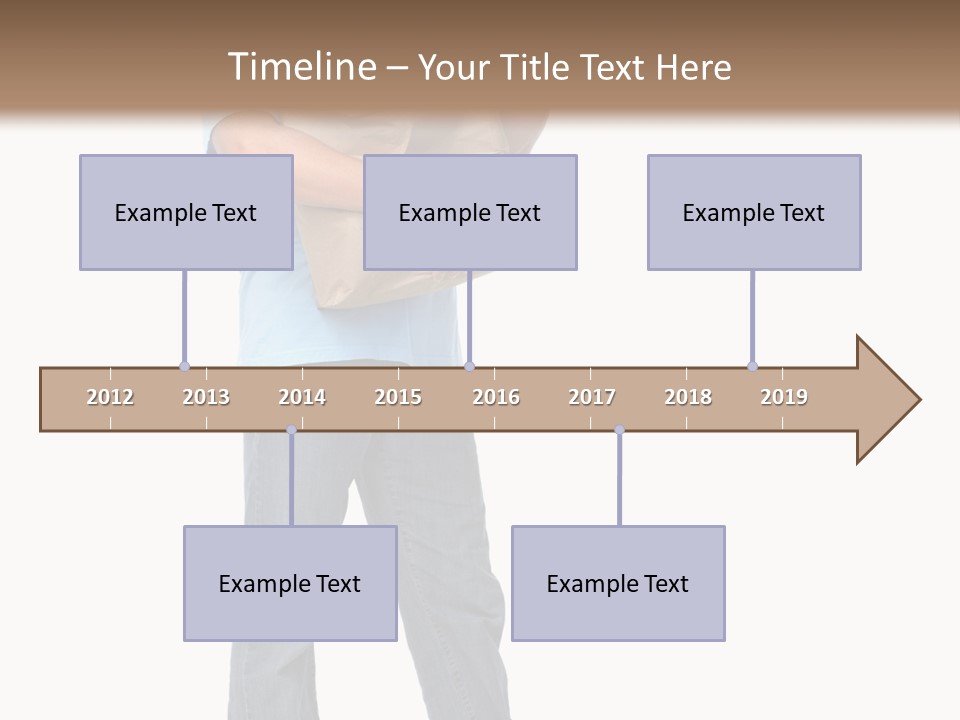 Mall People Bag PowerPoint Template