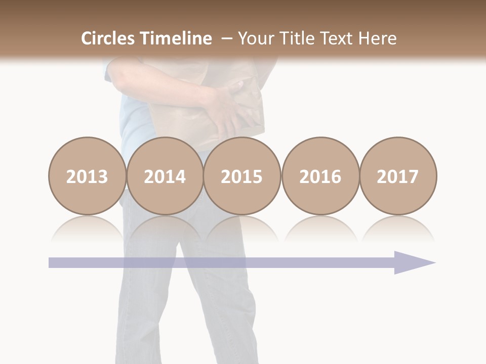 Mall People Bag PowerPoint Template