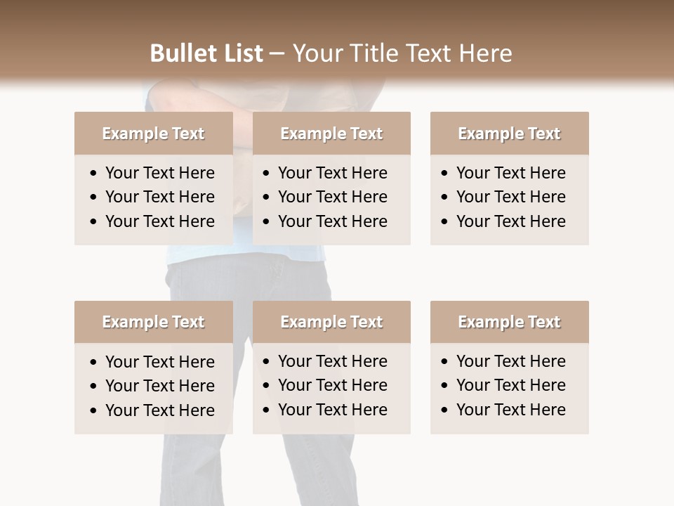 Mall People Bag PowerPoint Template