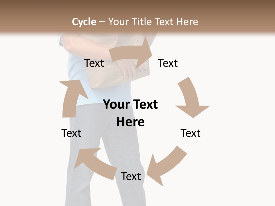 Mall People Bag PowerPoint Template