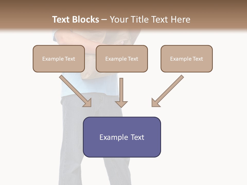 Mall People Bag PowerPoint Template
