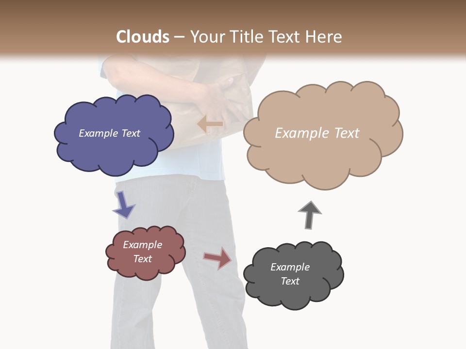 Mall People Bag PowerPoint Template