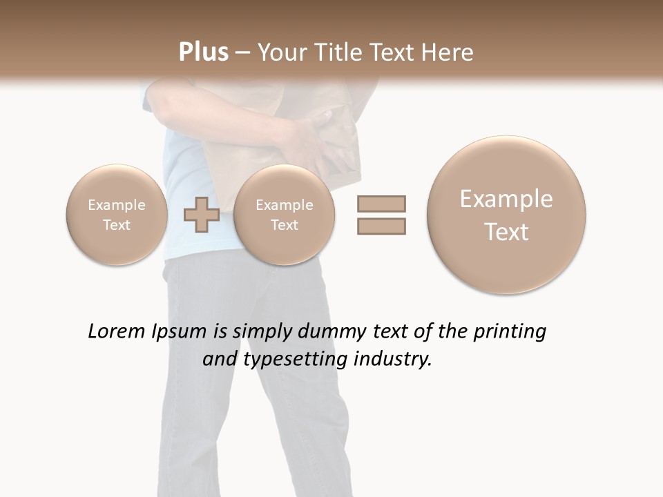 Mall People Bag PowerPoint Template