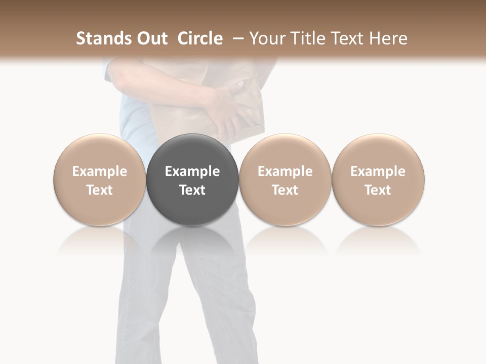 Mall People Bag PowerPoint Template