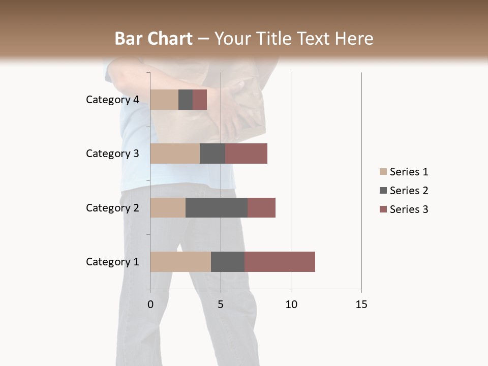 Mall People Bag PowerPoint Template