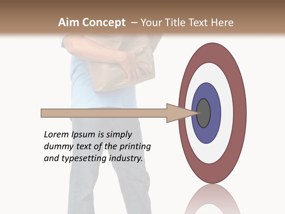 Mall People Bag PowerPoint Template