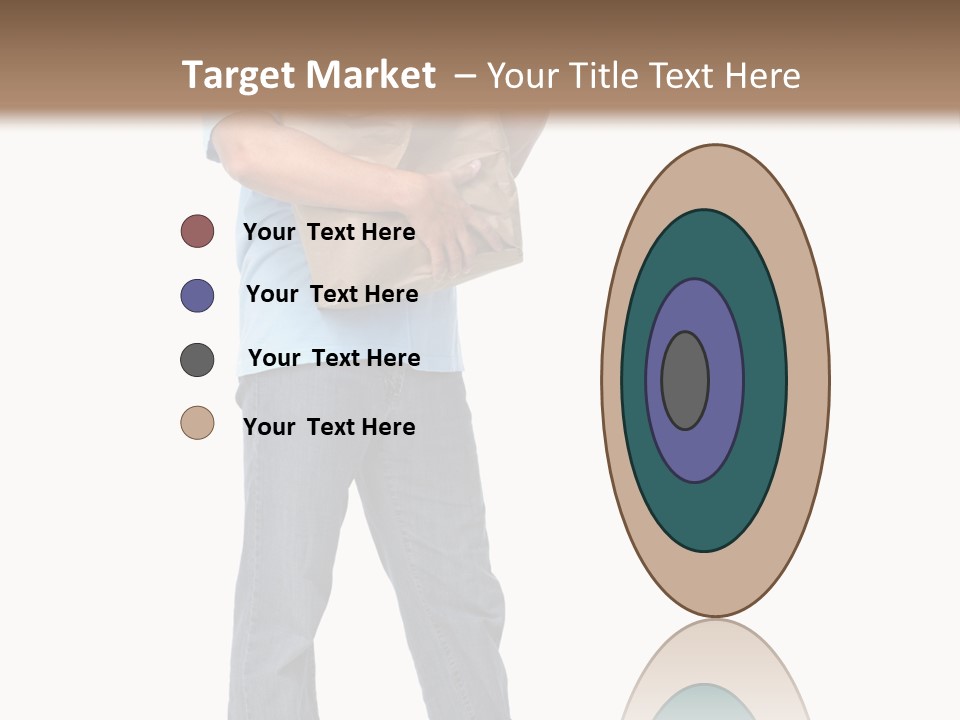 Mall People Bag PowerPoint Template