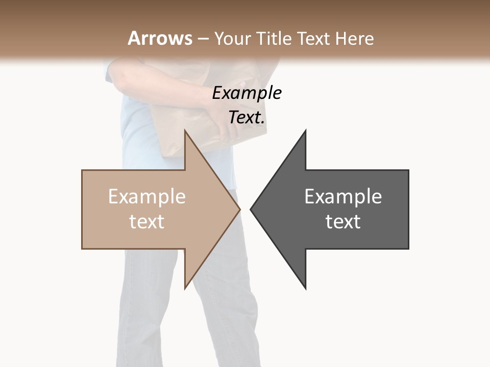 Mall People Bag PowerPoint Template