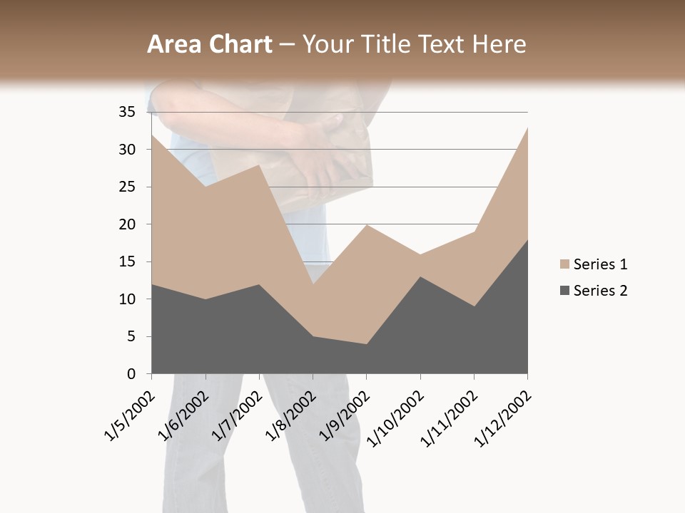 Mall People Bag PowerPoint Template
