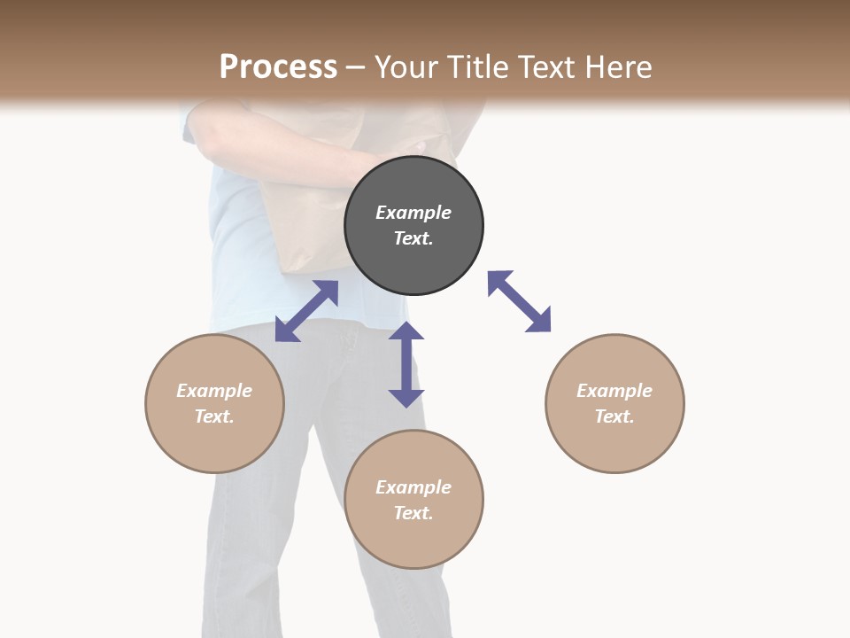 Mall People Bag PowerPoint Template