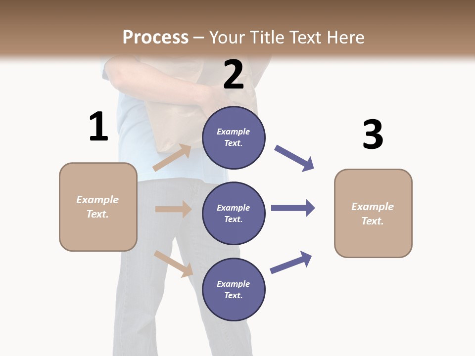 Mall People Bag PowerPoint Template