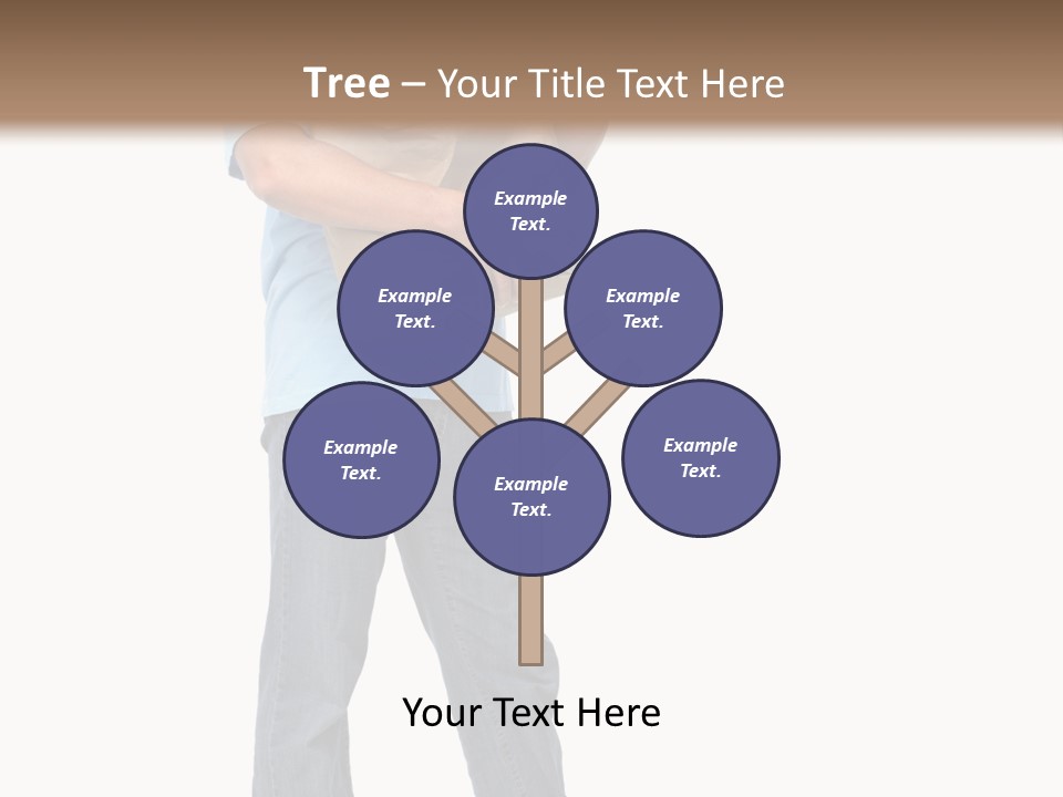 Mall People Bag PowerPoint Template