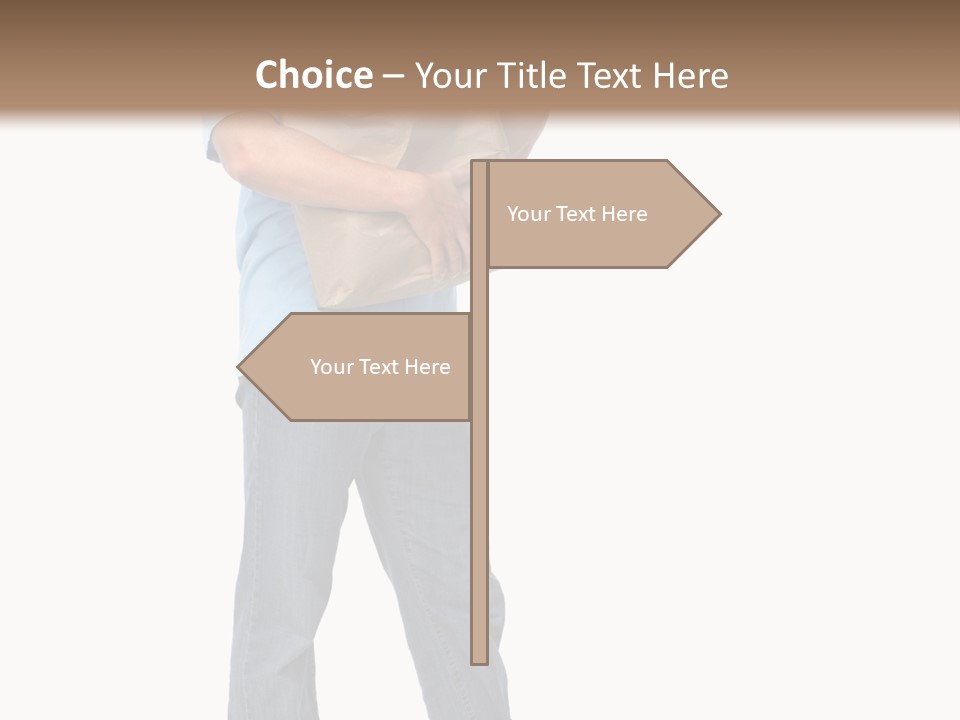 Mall People Bag PowerPoint Template