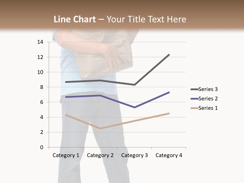 Mall People Bag PowerPoint Template