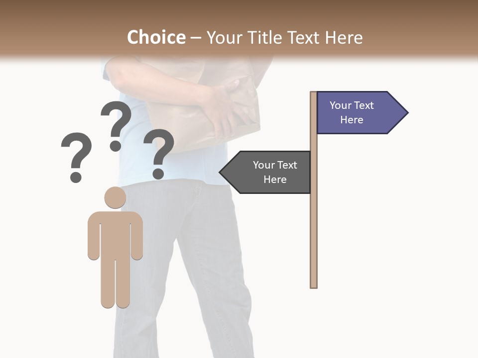 Mall People Bag PowerPoint Template