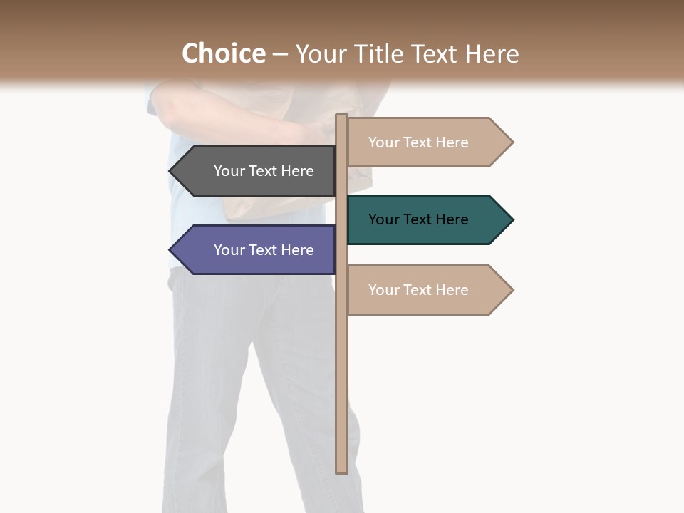 Mall People Bag PowerPoint Template