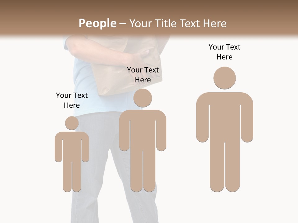 Mall People Bag PowerPoint Template