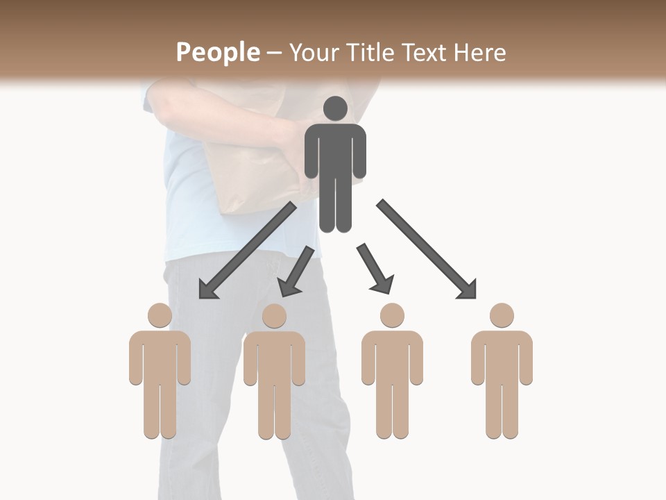 Mall People Bag PowerPoint Template