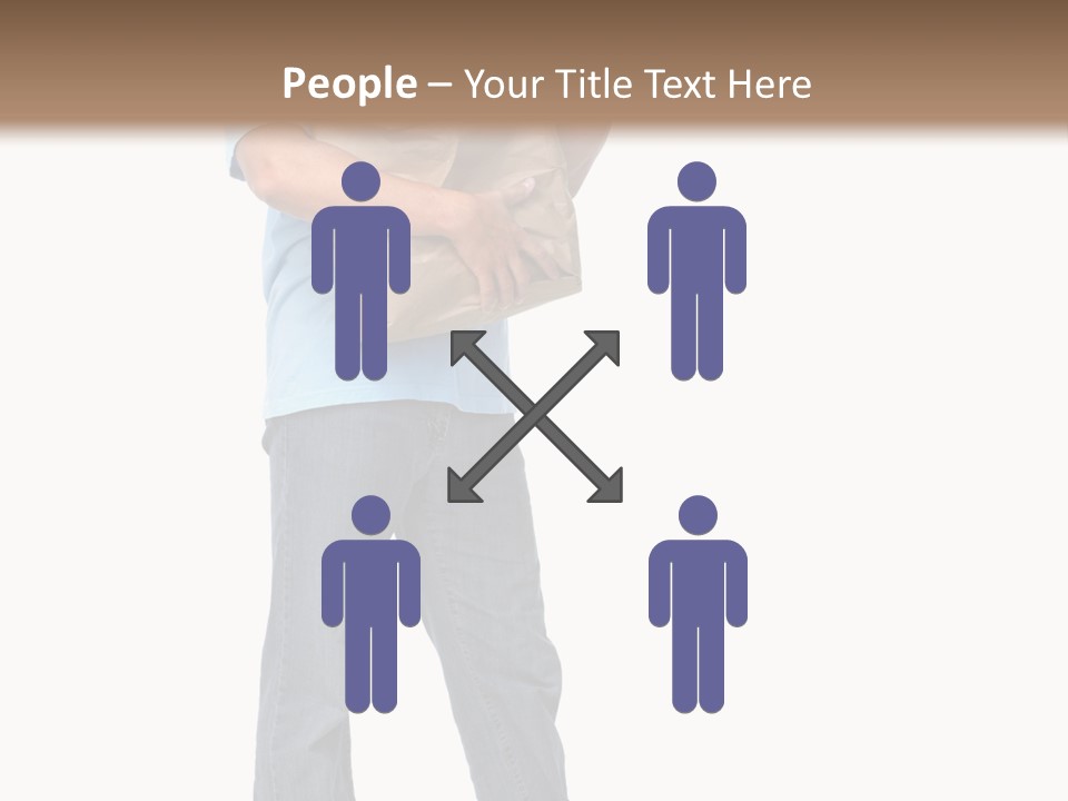 Mall People Bag PowerPoint Template