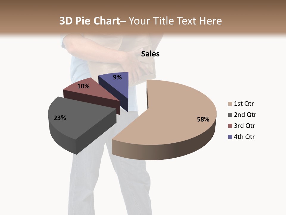 Mall People Bag PowerPoint Template