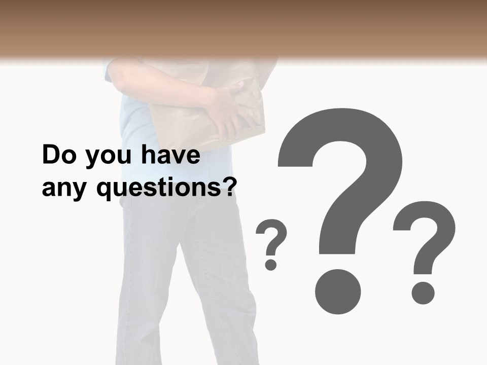 Mall People Bag PowerPoint Template