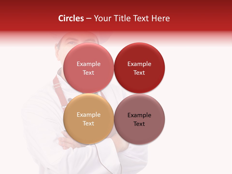 Man Apron Recipe PowerPoint Template