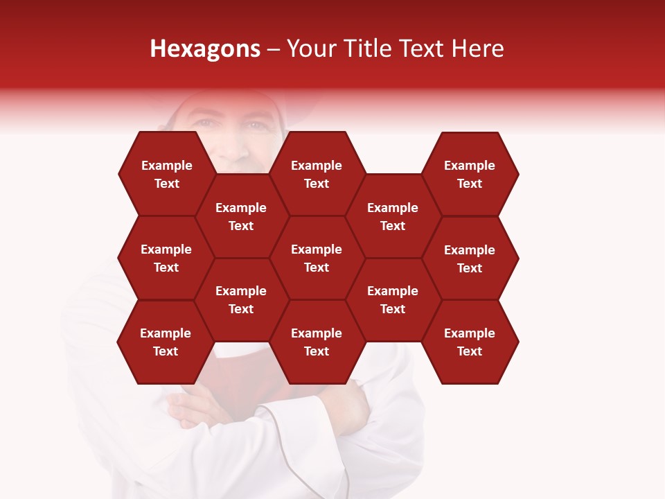 Man Apron Recipe PowerPoint Template