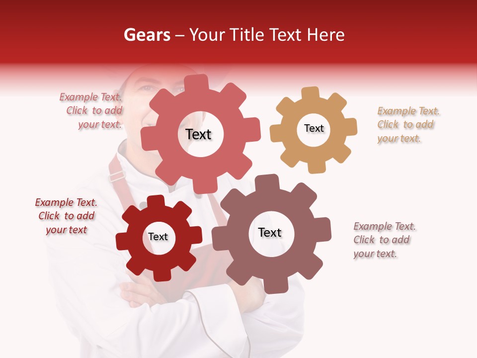 Man Apron Recipe PowerPoint Template