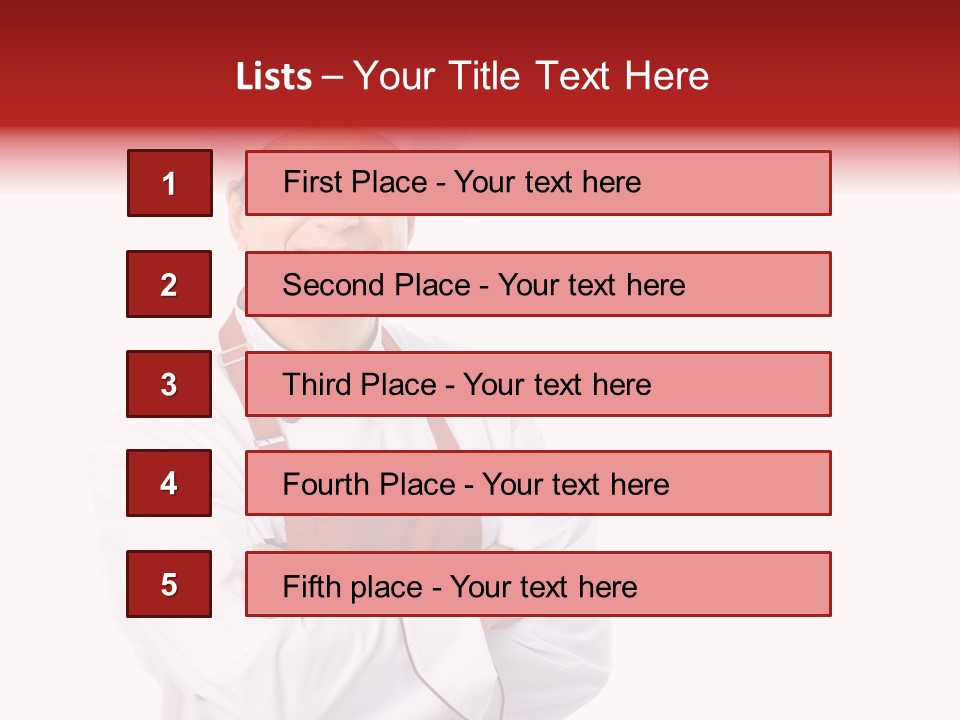 Man Apron Recipe PowerPoint Template