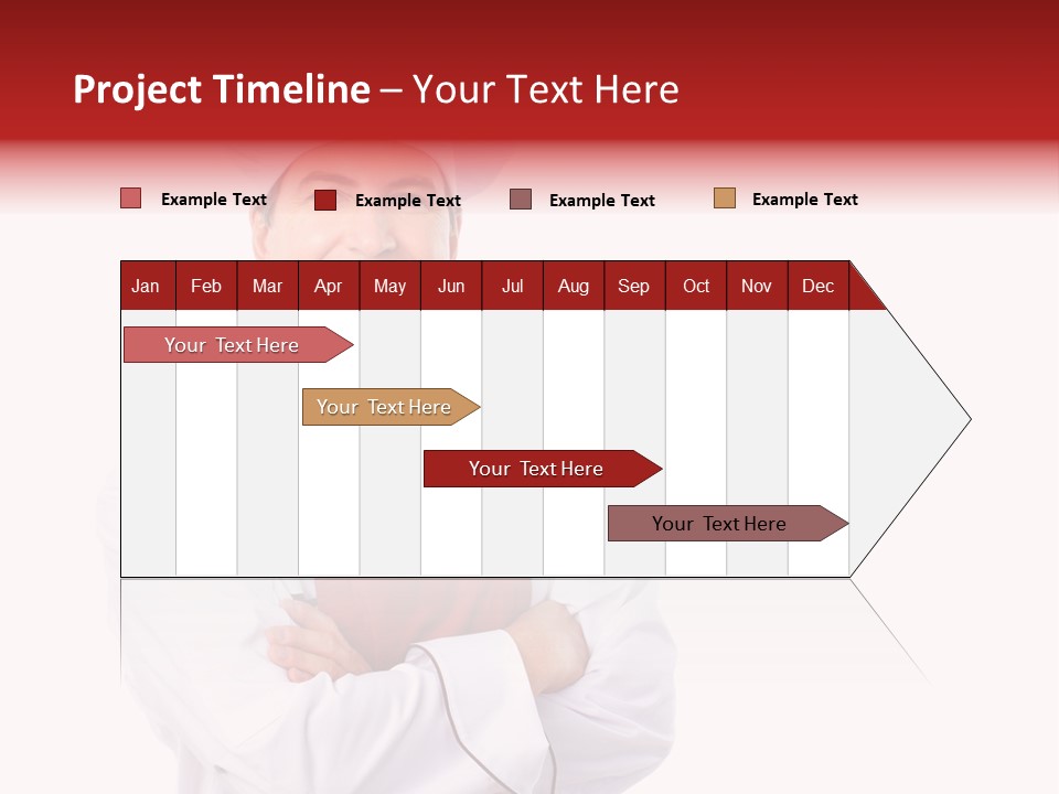 Man Apron Recipe PowerPoint Template