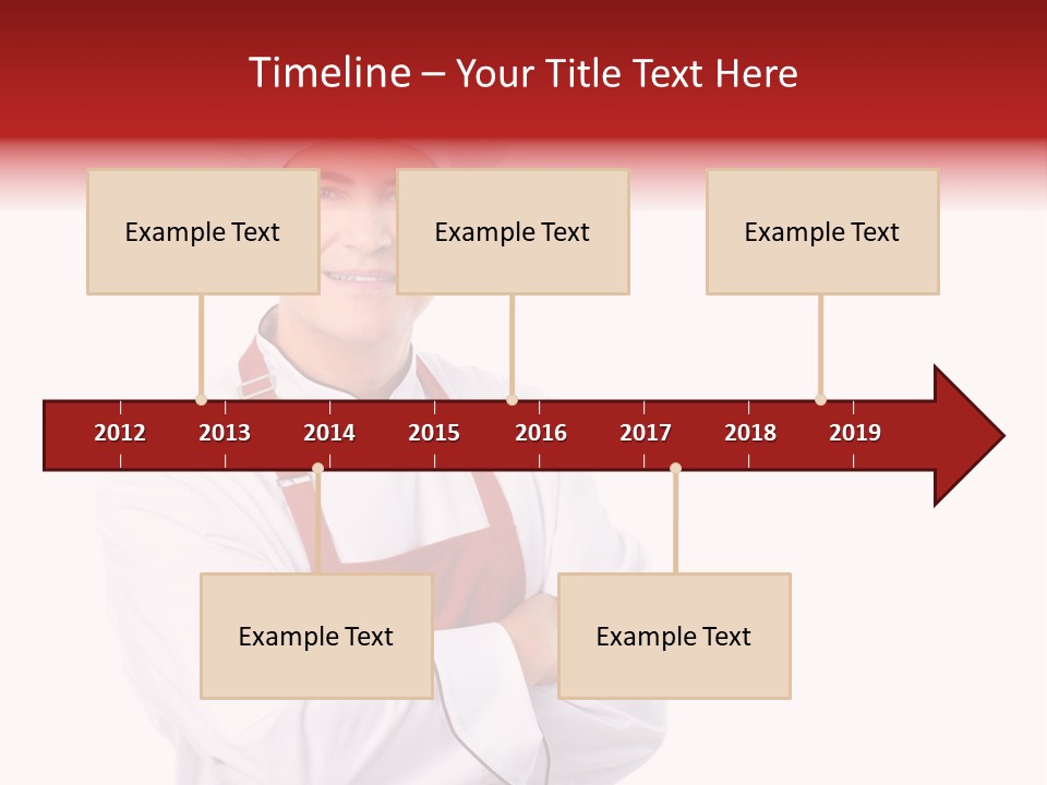 Man Apron Recipe PowerPoint Template