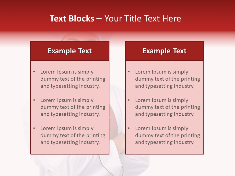 Man Apron Recipe PowerPoint Template