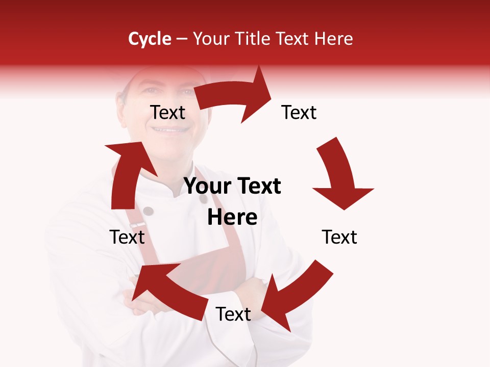 Man Apron Recipe PowerPoint Template